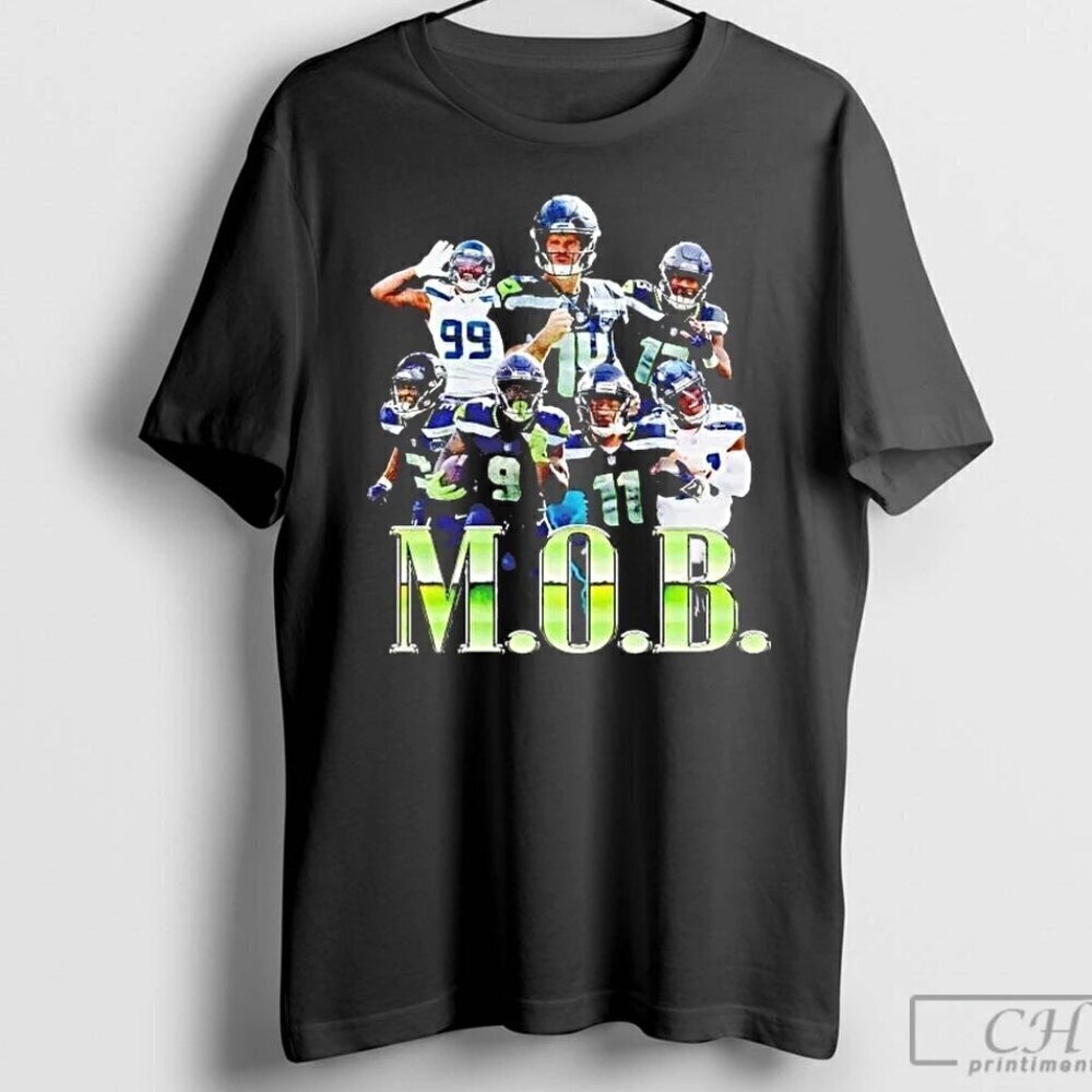 Seattle Seahawks Mob Mission On Bullshit T Shirt .
